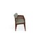 Lesro Lenox Wood 4 Seat Tandem Seating Wood Frame, Walnut, OH Eucalyptus Upholstery LW4103 - alternate 2